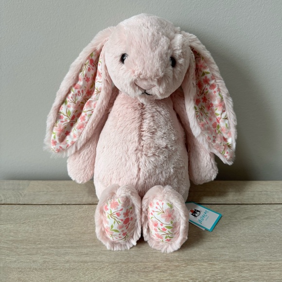 Jellycat Blossom Blush Bunny Cherry Medium NWT! Hard to find!! - Picture 3 of 4